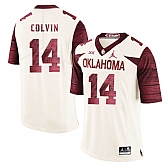 Oklahoma Sooners 14 Aaron Colvin White 47 Game Winning Streak College Football Jersey Dzhi,baseball caps,new era cap wholesale,wholesale hats